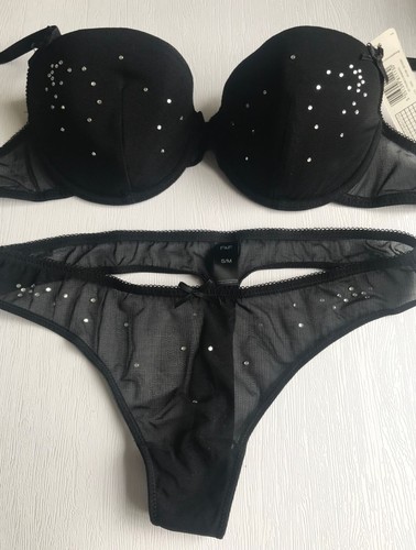 Black mesh underwired - mesh, bra