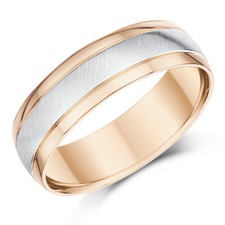 Men's 9ct White & Rose Gold