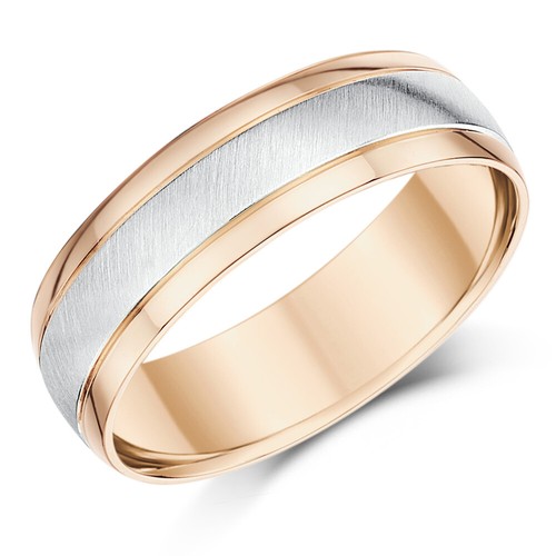 Men 9ct white - 9ct, rose