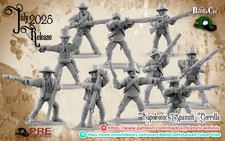 28mm Napoleonic Peninsular - Spanish Guerillas - 10 figures Black Powder