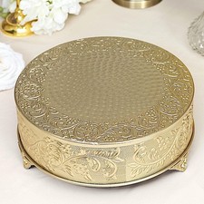 GOLD 14" wide Round Floral