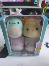 Micromallows 4-Pack Squishmallows Irina Axolotl, Tabitha Cat, Tex Taco, New
