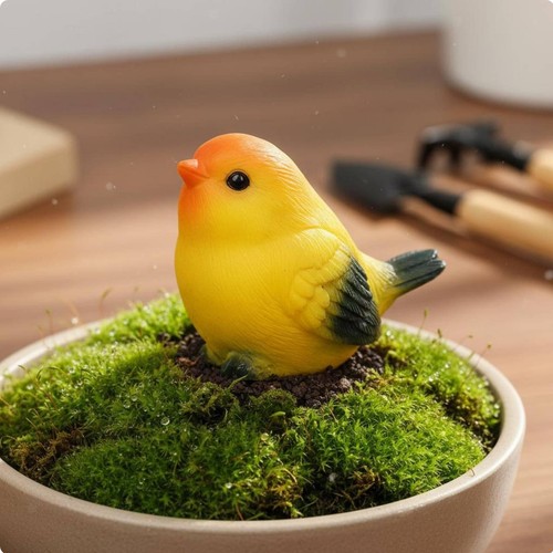 Resin bird figurines - resin,