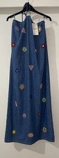 ZARA BLUE FLORAL EMBROIDERY