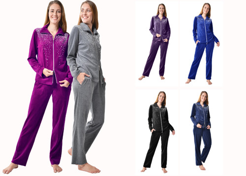 Ladies house suit - ladies, velvet