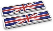 X 2 Car Union Jack Stickers Badge Decal 3D Metal England Car motorcycle van