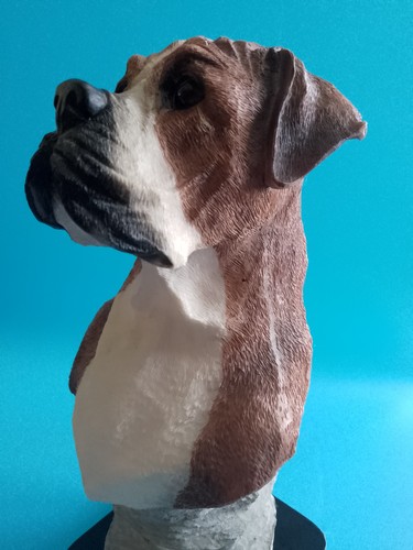 Boxer dog ornament bust a - boxer, on
