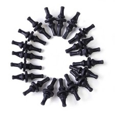 20pcs Black Soft Rubber
