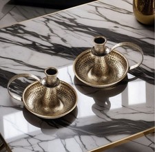 Vintage hammered brass - brass, chamber