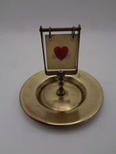 Vintage Brass Bridge / Trump Marker - Double Sided.