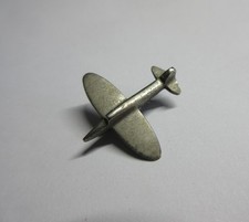 Vintage Chrome WW2 RAF TRENCH ART 'Spitfire' SWEETHEART BADGE, BROOCH, PIN