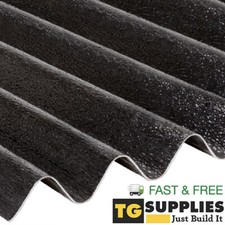 High Impact Opaque PVC Black Corrugated Roof Sheets - Roof Panels - Roofing