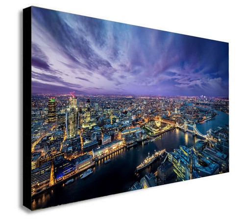 London skyline thames night - london,