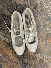 White Girls Shoes for Holy Communion Wedding Mary Jane Size UK 5 / EU 38