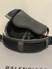 Dior Black Sacai Saddle Bag