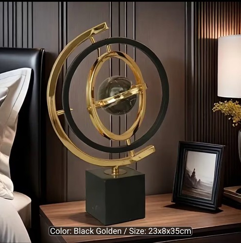 Elegant black golden metal - &,