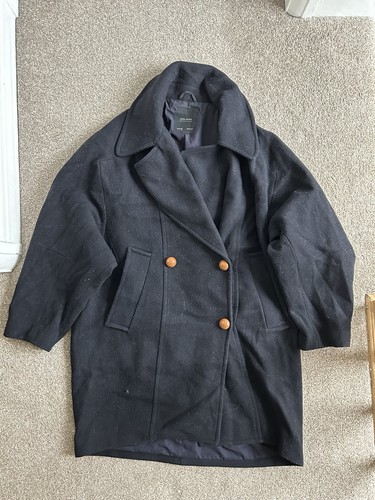 Zara basic outerwear dark navy - zara,