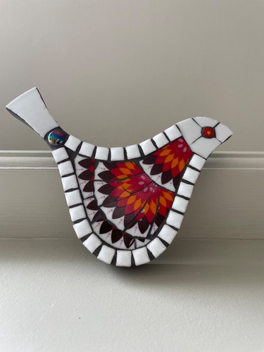 Mosaic bird wall ornament - bird,