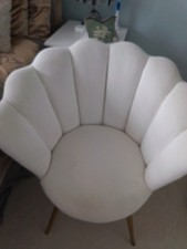 Velvet scallop shell - scallop, accent