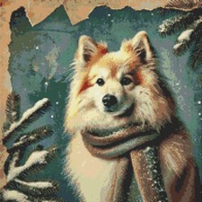 Samoyed Puppy Dog  Vintage