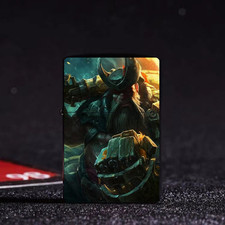 League of Legends Gangplank Windproof Pocket Lighter Custom Printed Hero Design