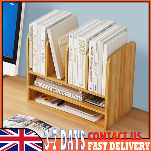 Wooden desktop bookshelf - wooden,