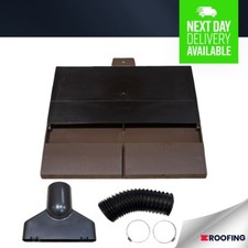 Plain Roof Tile Ventilation For Clay/Concrete Tiles BROWN *ADAPTOR & FLEXIPIPE*