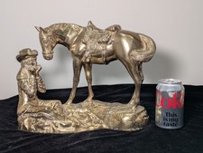 Large Vintage Brass Figurine