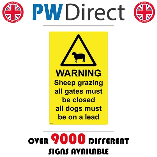 Sign sheep grazing all - all, gates