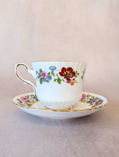 Royal stafford floral bone - royal,