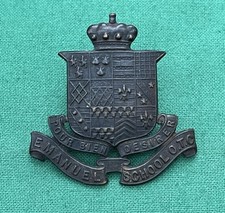 The Emanuel School OTC "GAUNT" ~  100% GENUINE British Military Army Cap Badge.