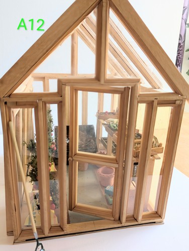 Dolls house wooden garden - house,,