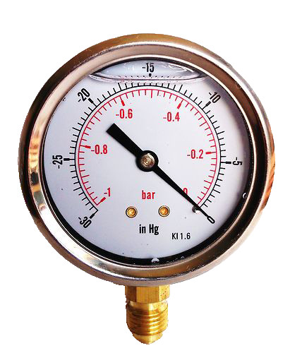 Vacuum gauge steel case - gauge,