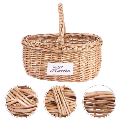 Portable willow weaving basket - weaving,