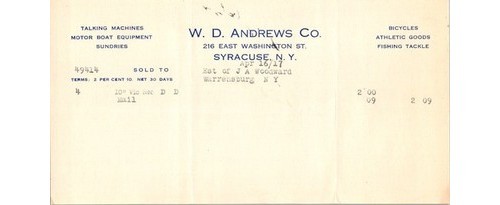 1917 andrews invoice - 1917,