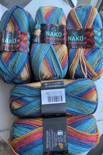 Nako vega stripe aran yarn - nako,