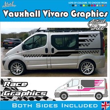 SWB Vauxhall Vivaro Sport Camper Side Stripes Decals Stickers Van Graphics  329