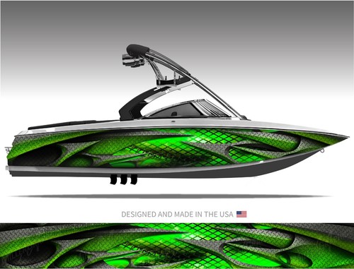 Hydroplane abstract - (green),