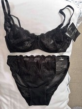 Charnos Black Bra And Brief
