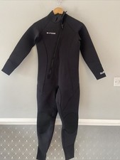 Layatone Wetsuit Full Length Long Size Small Black  Front Zip 3mm