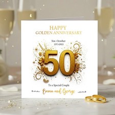 Personalised 50th Golden