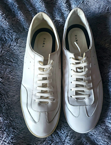 Zara womans white low - white, low-top