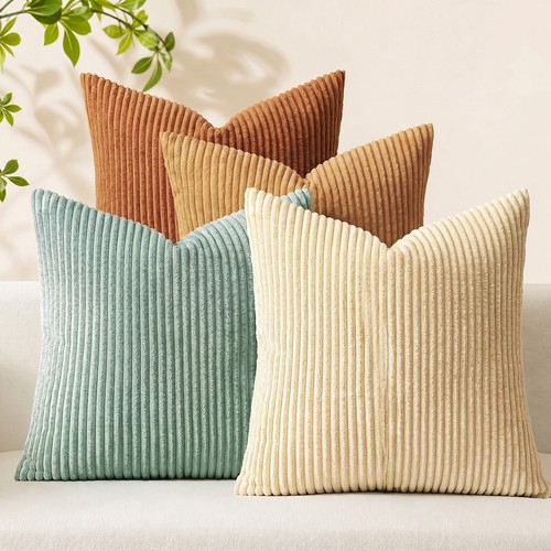 Stripe velvet cushion - cushion, covers