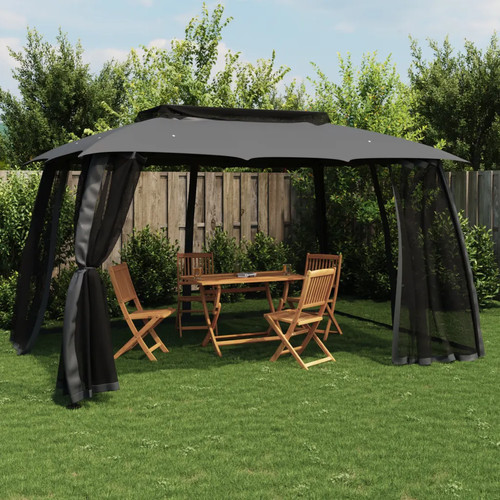 Gazebo anthracite frame cream - gazebo,