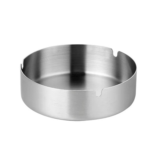 Stainless steel ashtray with - steel,