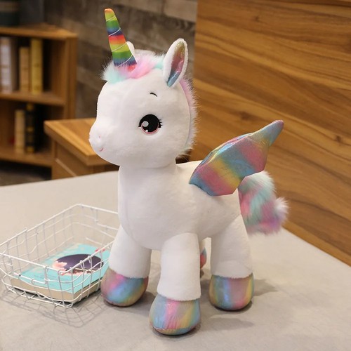 Cute unicorn plush toy rainbow - cute,