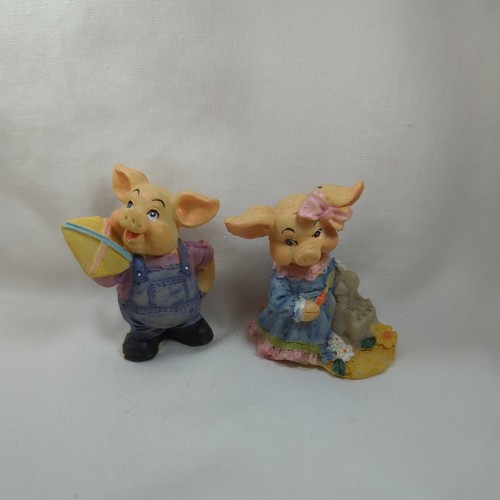 Pig figurine ornament - figurine, x2