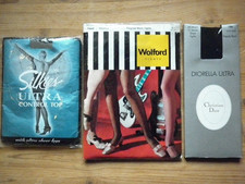 3x SET VINTAGE DESIGNER TIGHTS