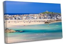 Porthminster Beach St Ives Cornwall  Canvas Wall Art Picture Print