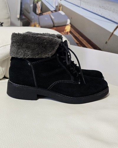 Footglove black suede - black,